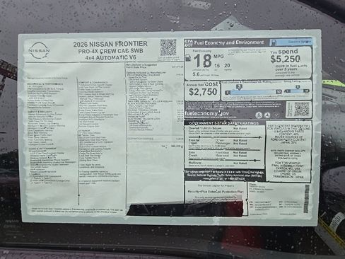 New 2026 Nissan Frontier PRO-4X w/ Pro-4x Convenience Package image 46