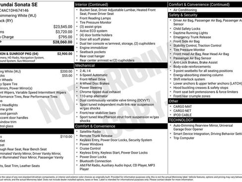 Used 2013 Hyundai Sonata SE w/ Navigation & Sunroof Pkg image 3