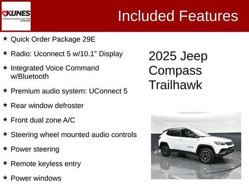 Used 2025 Jeep Compass Trailhawk AWD/4WD image 3