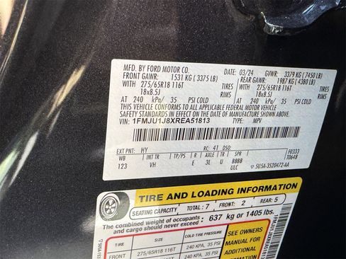 Certified 2024 Ford Expedition XLT image 31