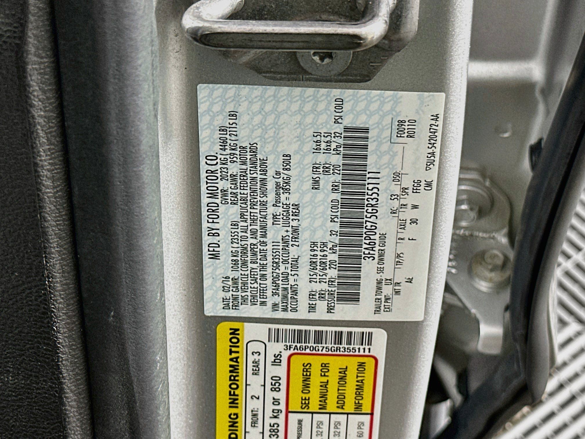 Used 2016 Ford Fusion S FWD image 12