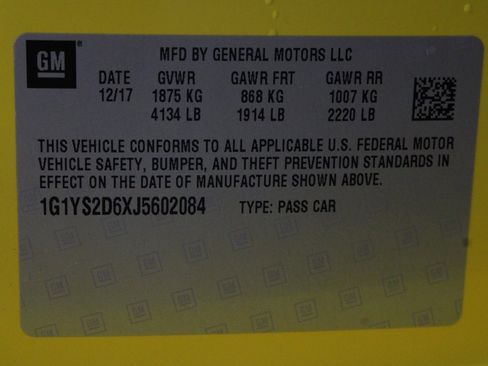 Used 2018 Chevrolet Corvette Z06 image 57