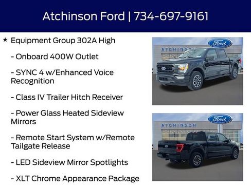 Certified 2023 Ford F150 XLT w/ Equipment Group 302A High image 12