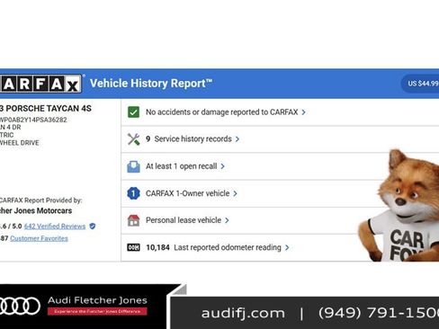 Used 2023 Porsche Taycan 4S w/ Premium Package image 2