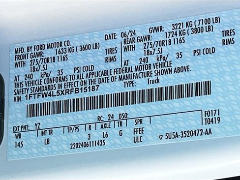 Used 2024 Ford F150 Tremor w/ Bed Utility Package image 32