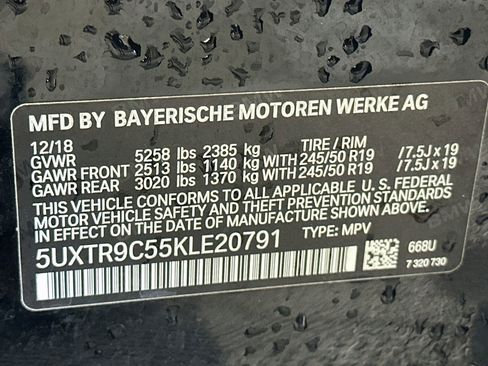 Used 2019 BMW X3 xDrive30i w/ Convenience Package AWD/4WD image 12