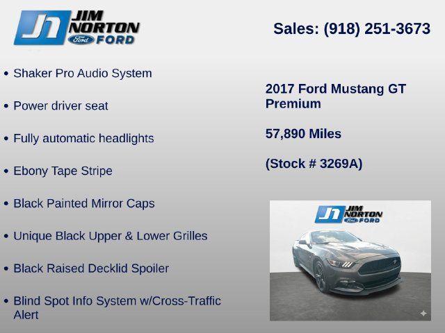 Used 2017 Ford Mustang GT Premium w/ Equipment Group 401A RWD image 8