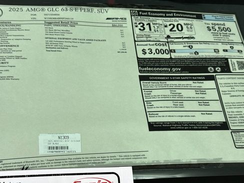 New 2025 Mercedes-Benz GLC 63 AMG S image 33