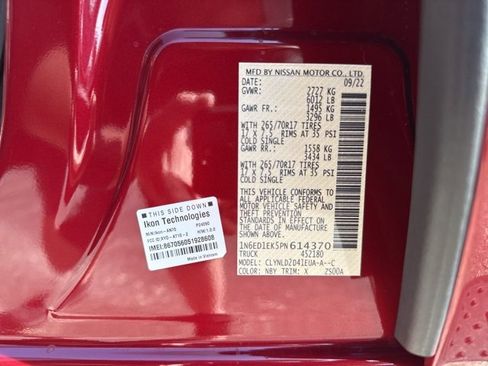 Used 2023 Nissan Frontier PRO-4X w/ Technology Package image 26