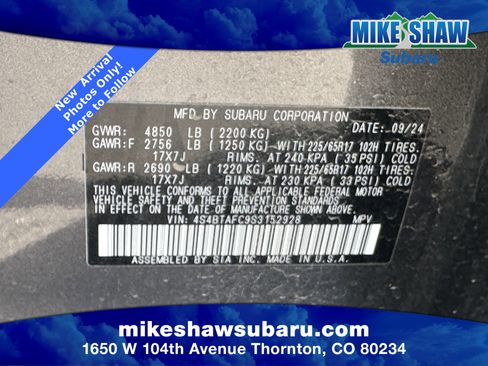 Certified 2025 Subaru Outback Premium w/ Popular Package #1A image 16