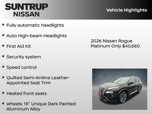 New 2026 Nissan Rogue Platinum w/ Platinum Premium Package image 38