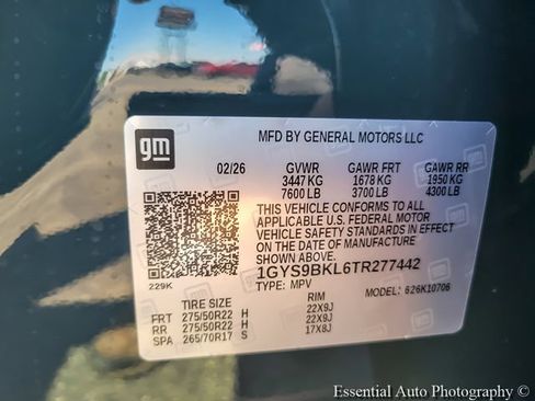 New 2026 Cadillac Escalade Luxury w/ LPO, Floor Liner Package AWD/4WD image 33