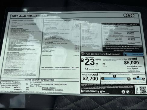 New 2026 Audi SQ5 Premium Plus AWD/4WD image 32