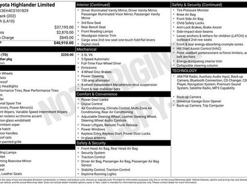 Used 2012 Toyota Highlander Limited w/ Tow Pkg AWD/4WD image 30