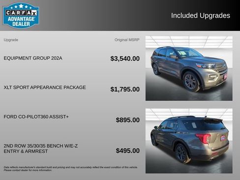 Used 2021 Ford Explorer XLT w/ Equipment Group 202A image 3