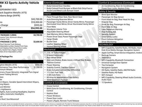Used 2022 BMW X3 sDrive30i w/ M Sport Package 2 RWD image 20