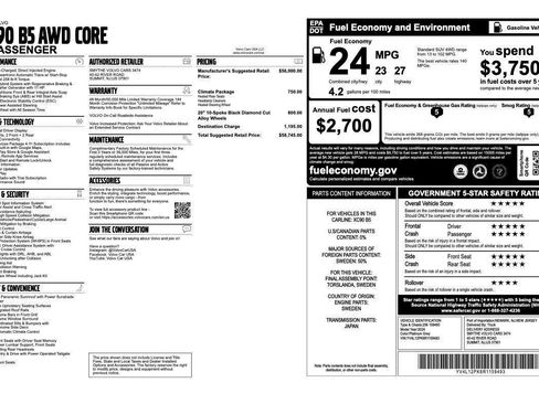 Used 2024 Volvo XC90 B5 Core w/ Climate Package image 44