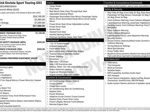 Used 2024 Buick Envista Sport Touring w/ Convenience I Package FWD image 2
