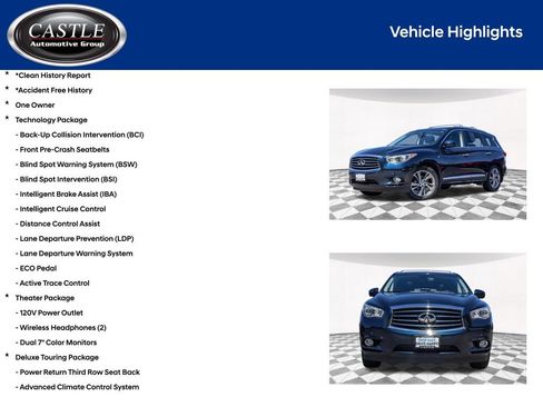 Used 2015 INFINITI QX60 Luxe w/ Deluxe Touring Package AWD/4WD image 4