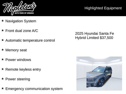 Used 2025 Hyundai Santa Fe Limited AWD/4WD image 3