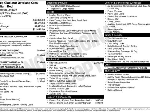 Used 2020 Jeep Gladiator Overland image 53