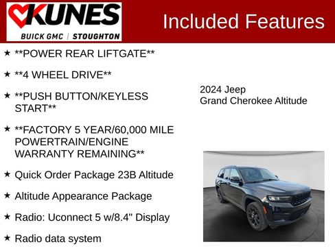 Used 2024 Jeep Grand Cherokee Altitude AWD/4WD image 3