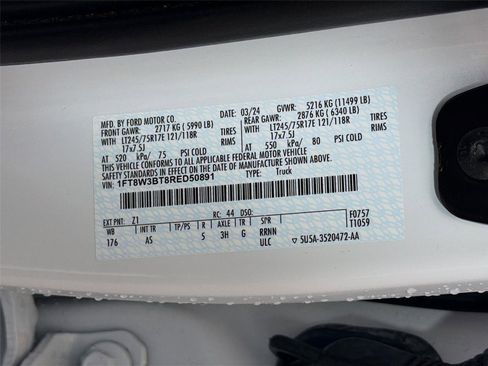 Used 2024 Ford F350 XL w/ Snow Plow Prep Package image 29
