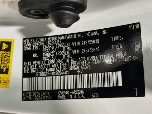 Used 2019 Toyota Highlander Limited w/ Carpet Mat Package (TMS) AWD/4WD image 29