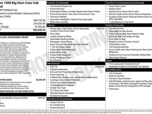 Certified 2023 RAM 1500 Big Horn AWD/4WD image 36