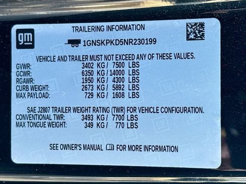 Used 2022 Chevrolet Tahoe Z71 w/ Luxury Package image 33