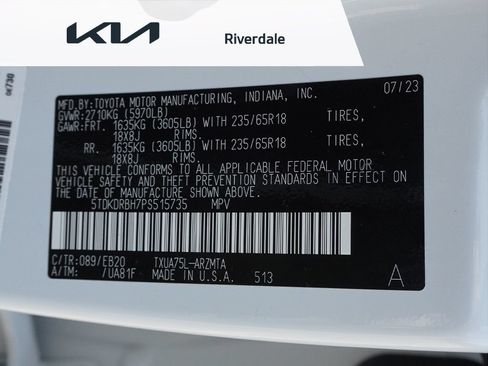 Used 2023 Toyota Highlander XLE AWD/4WD image 57