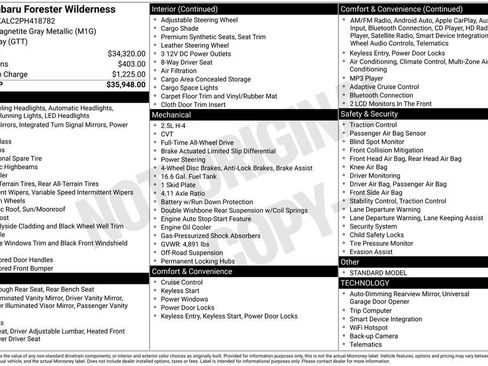 Certified 2023 Subaru Forester Wilderness image 7