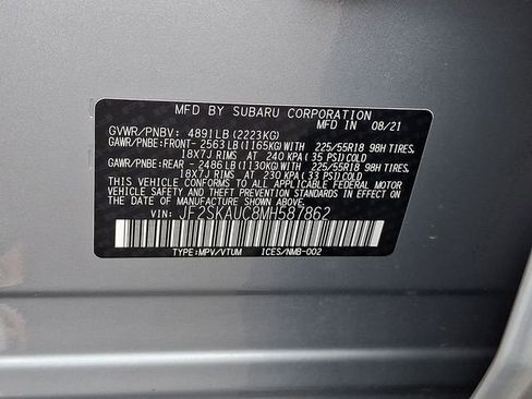 Certified 2021 Subaru Forester Limited AWD/4WD image 28