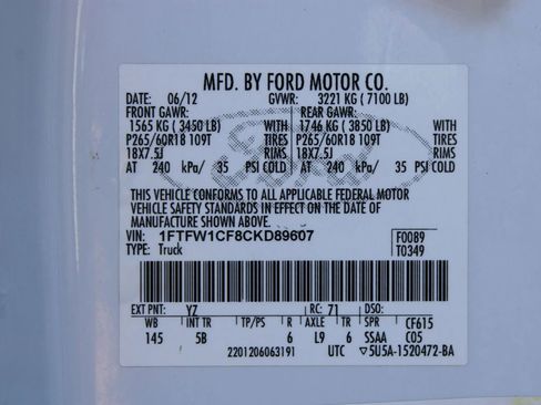 Used 2012 Ford F150 FX2 w/ FX Luxury Pkg image 7