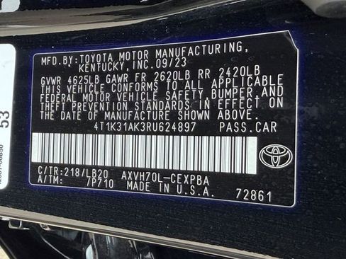 Used 2024 Toyota Camry XSE w/ Cold Weather Package FWD image 29