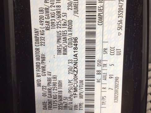 Used 2022 Ford Escape SEL w/ Technology Package image 39