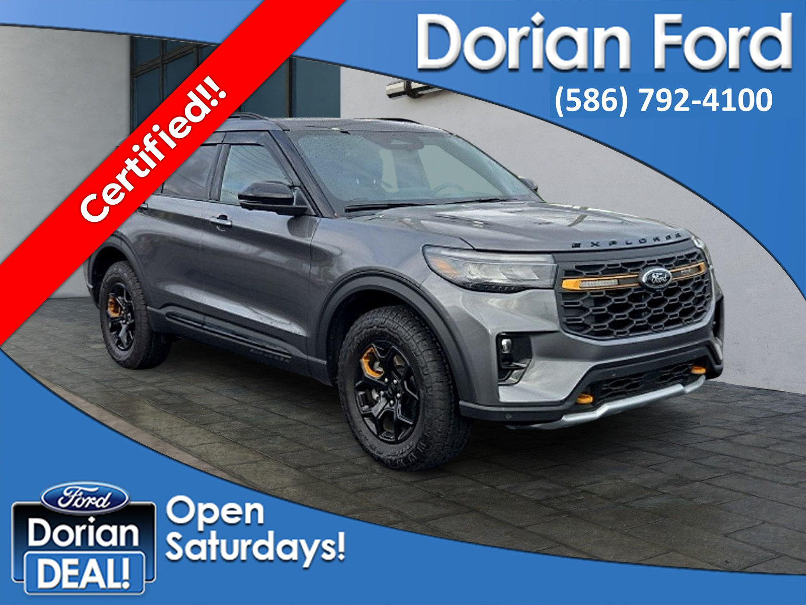 Certified 2026 Ford Explorer Tremor w/ Tremor Ultimate Package AWD/4WD image 1