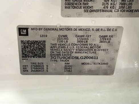 Certified 2020 GMC Sierra 1500 SLT w/ SLT Premium Plus Package image 28