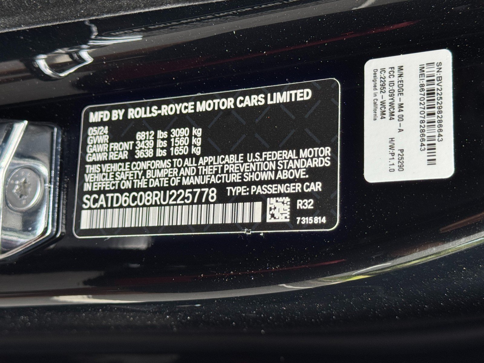 Used 2024 Rolls-Royce Ghost Black Badge w/ Black Badge Ghost Package AWD/4WD image 67