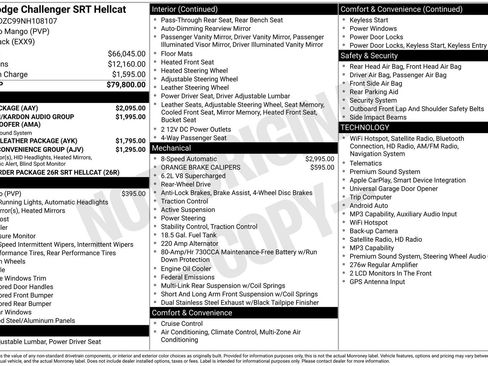 Used 2022 Dodge Challenger SRT Hellcat w/ Plus Package RWD image 3