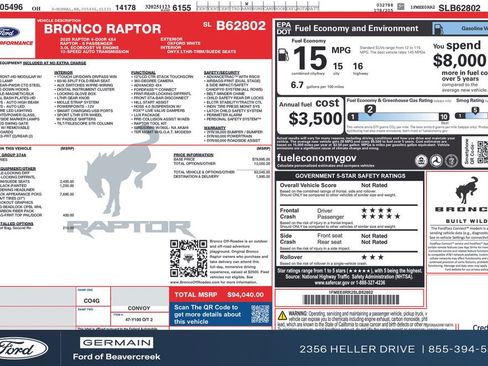 New 2025 Ford Bronco Raptor image 29