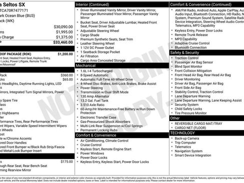 Used 2024 Kia Seltos SX w/ SX Sunroof Package AWD/4WD image 6