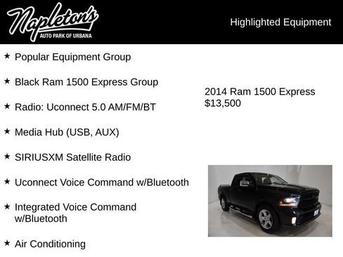 Used 2014 RAM 1500 Express w/ Black Ram 1500 Express Group AWD/4WD image 15