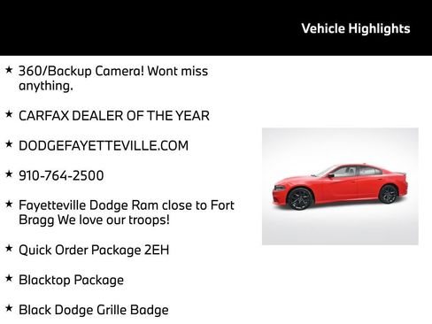 Used 2020 Dodge Charger GT w/ Blacktop Package RWD image 5
