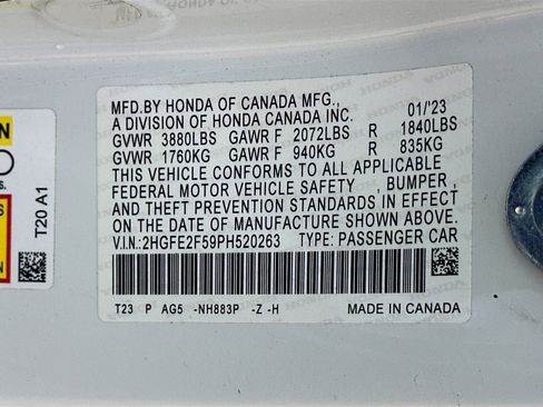 Used 2023 Honda Civic Sport image 12