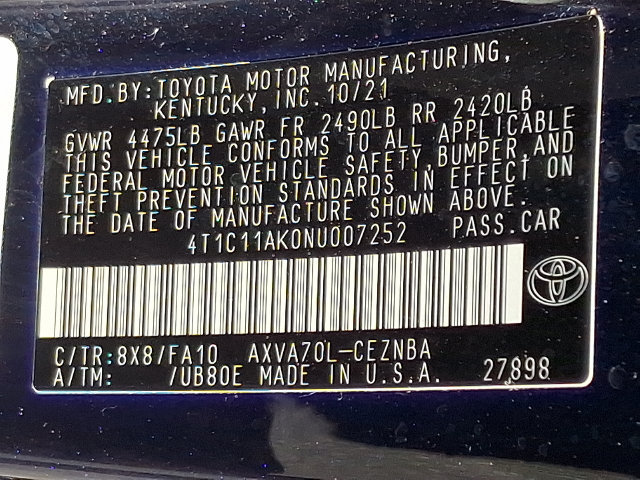 Used 2022 Toyota Camry LE FWD image 27