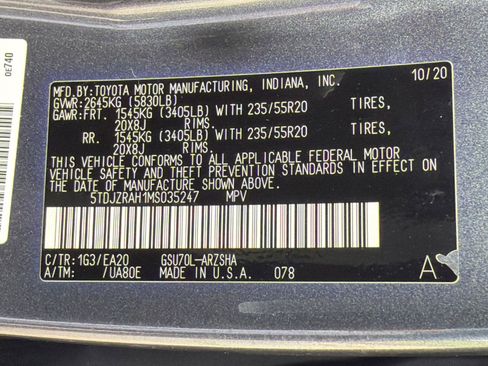Used 2021 Toyota Highlander XSE FWD image 20