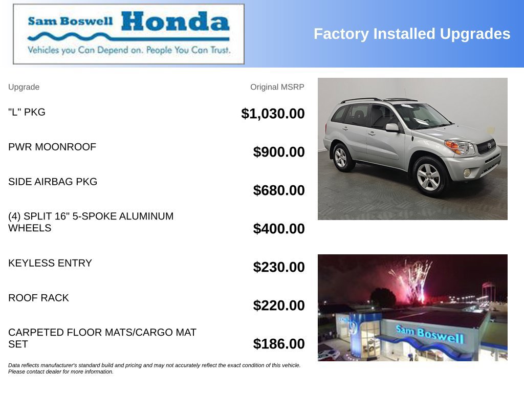Used 2005 Toyota RAV4 2WD w/ "L" Pkg image 4