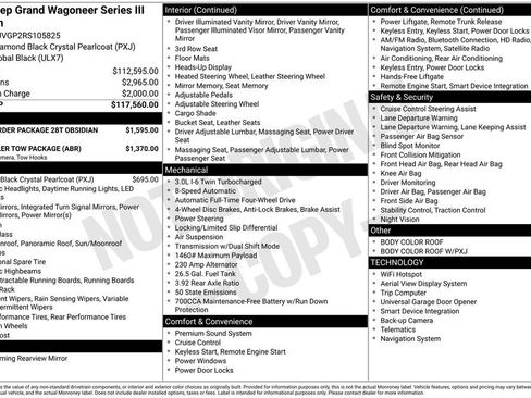 Used 2024 Jeep Grand Wagoneer Series III w/ Quick Order Packagew 28T image 17