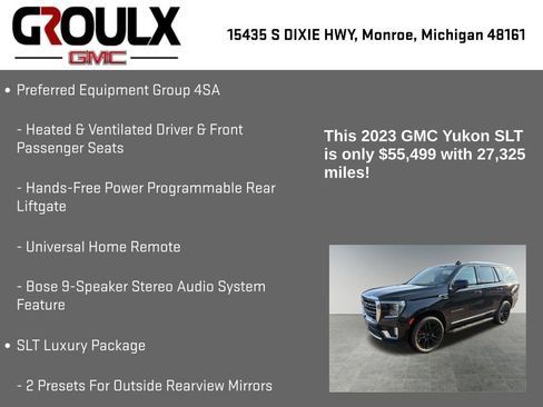 Used 2023 GMC Yukon SLT w/ SLT Luxury Package image 15